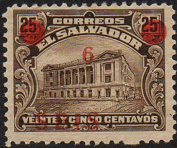 sellos timbres-poste Briefmarken stamps El Salvador 1919 Centavo 